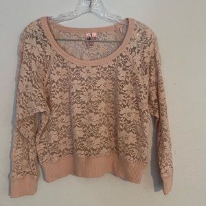 Pink Lace Top